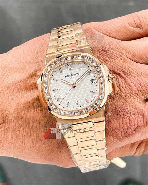 patek philippe nautilus ice|patek philippe nautilus diamond bezel.